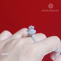 Nhẫn Nữ NN543 CHAM JEWELRY, Chủ 6.0mm (Barcode TNN1469).