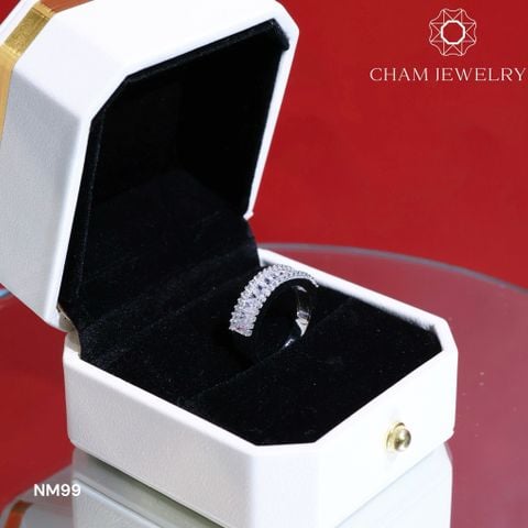 Nhẫn NM99 CHAM JEWELRY, Bản 5.5mm