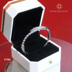 Vòng Tay VT192 CHAM JEWELRY, Vòng Rắn Full Baget Đá Cao Cấp (Barcode TVB309V - CV107554)
