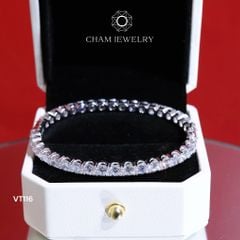 Vòng Tay CHAM JEWELRY VT116, Full Đá 4mm ( Barcode TV159).