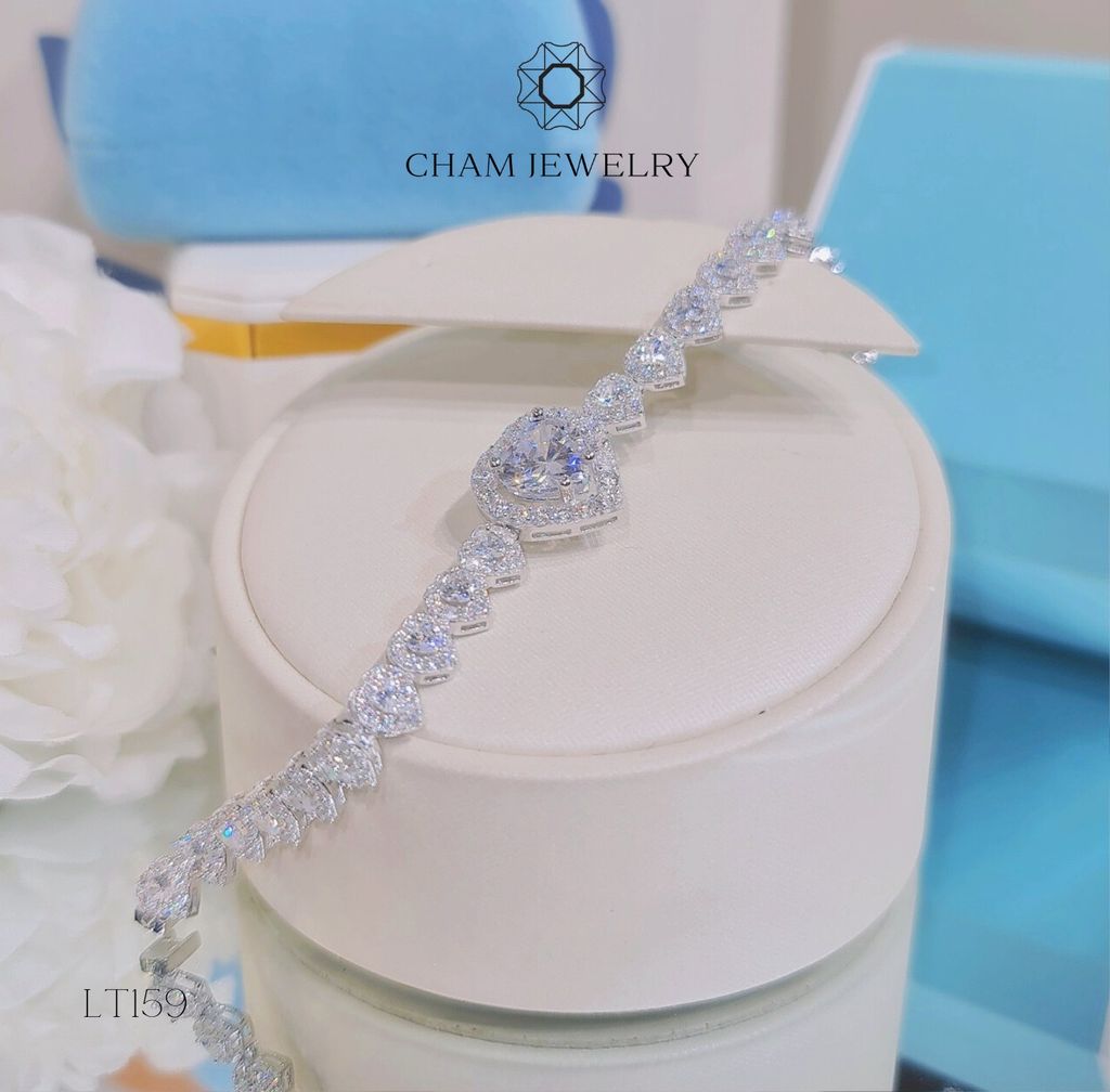 Lắc Tay LT159 CHAM JEWELRY, Trái Tim (Barcode TLT1108).
