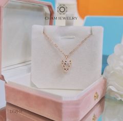 Dây Chuyền CHAM JEWELRY D58, Dây Liền Mặt Báo Xi Vàng Hồng (Barcode CXL8170).