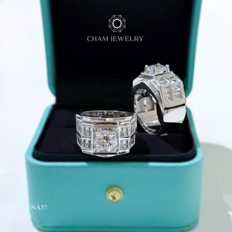 Nhẫn Nam NA57 CHAM JEWELRY, Chủ 7.5mm (Barcode CTRN447).