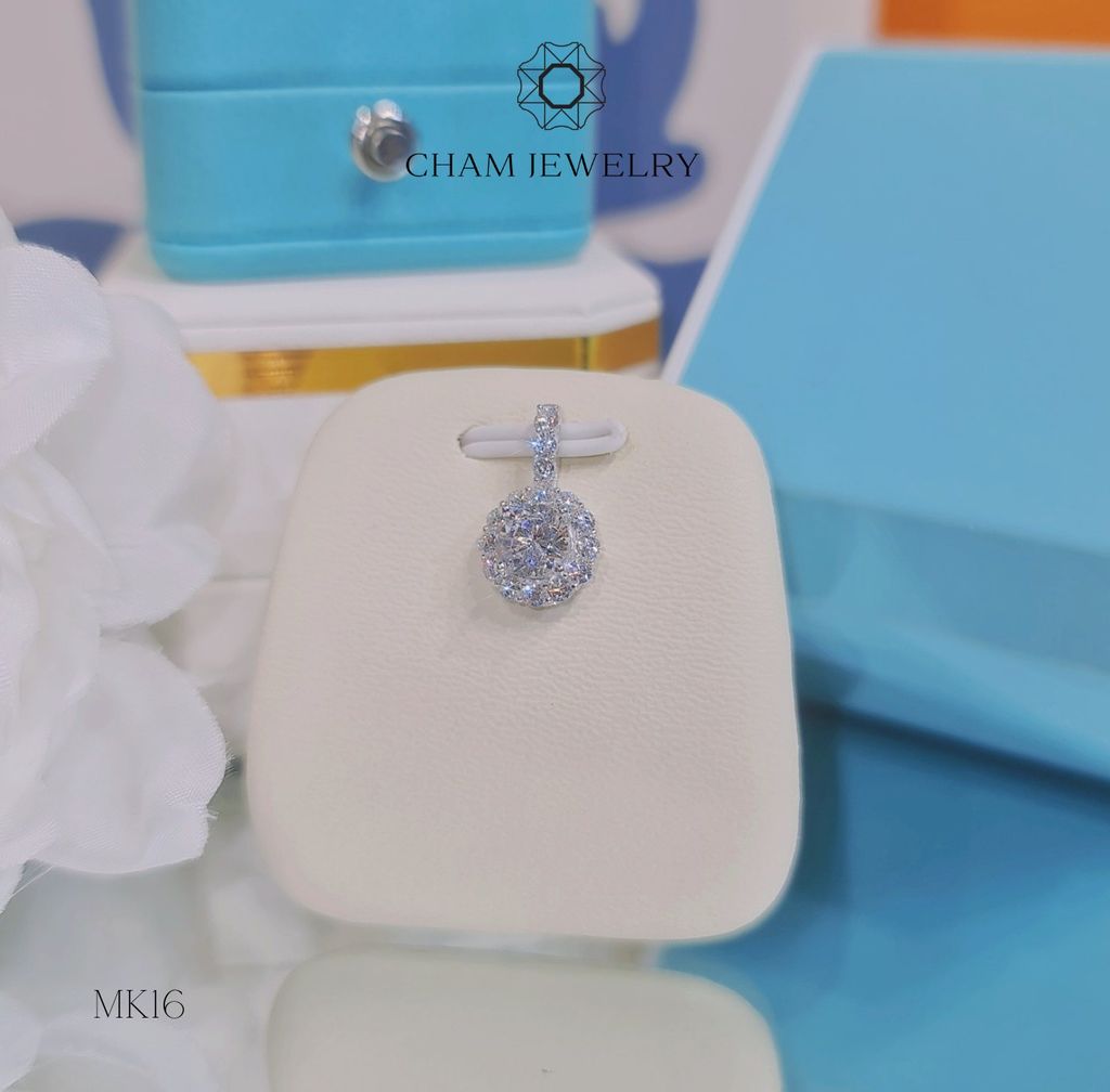 Mặt Dây Chuyền MK16 CHAM JEWELRY, Chủ 6.0mm (Barcode TMX09).