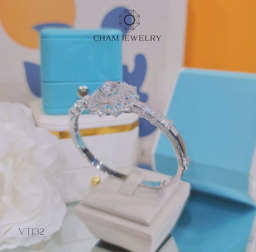 Vòng Tay VT132 CHAM JEWELRY, Chủ 7.5mm ( Barcode CV6708 ).
