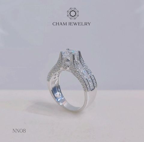 Nhẫn NN08 CHAM JEWELRY, Chủ 6.0mm.
