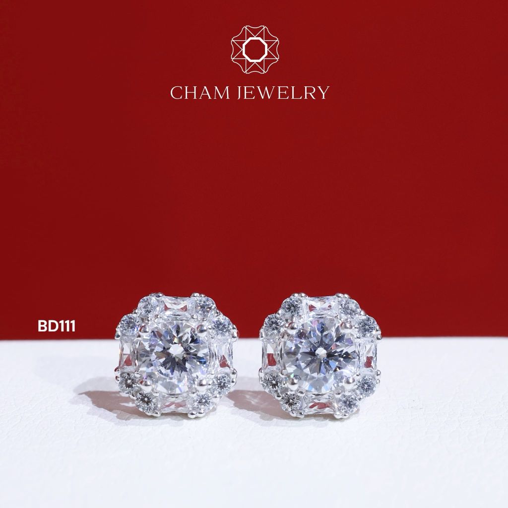 Hoa Tai BD111 CHAM JEWELRY, Chủ 5.0mm.