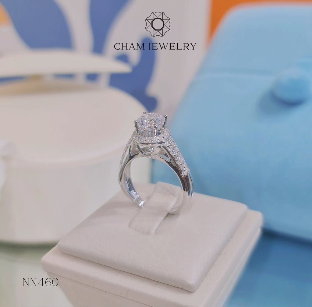 Nhẫn Nữ NN460 CHAM JEWELRY, Chủ 6.5mm (Barcod TNN1264).