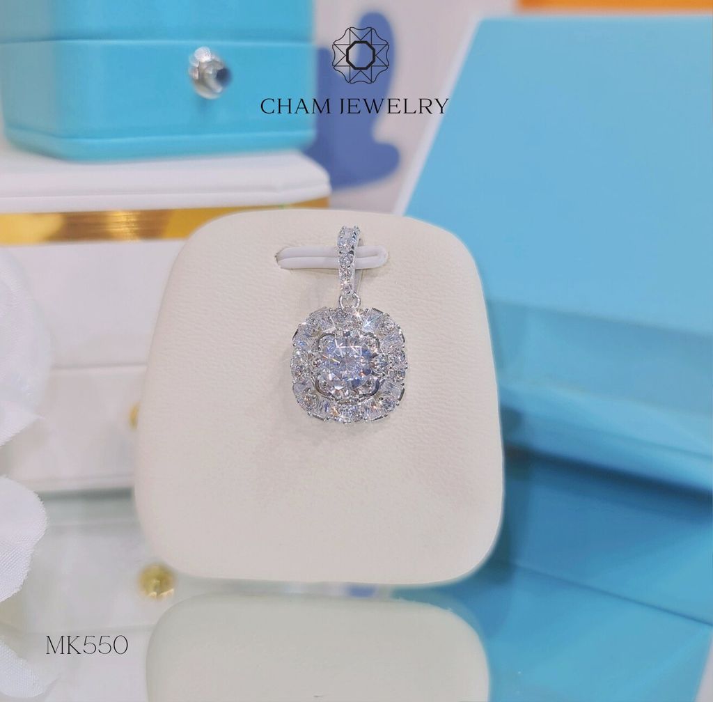 Mặt Dây Chuyền MK550 CHAM JEWELRY, Chủ 6.5mm.