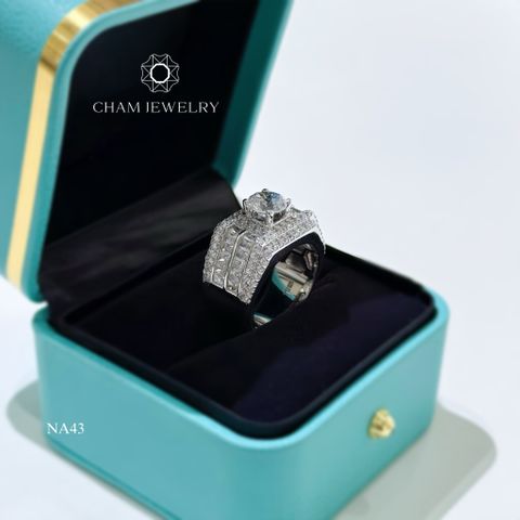 Nhẫn Nam CHAM JEWELRY NA43, Chủ 7.5mm ( Barcode TNNA384).
