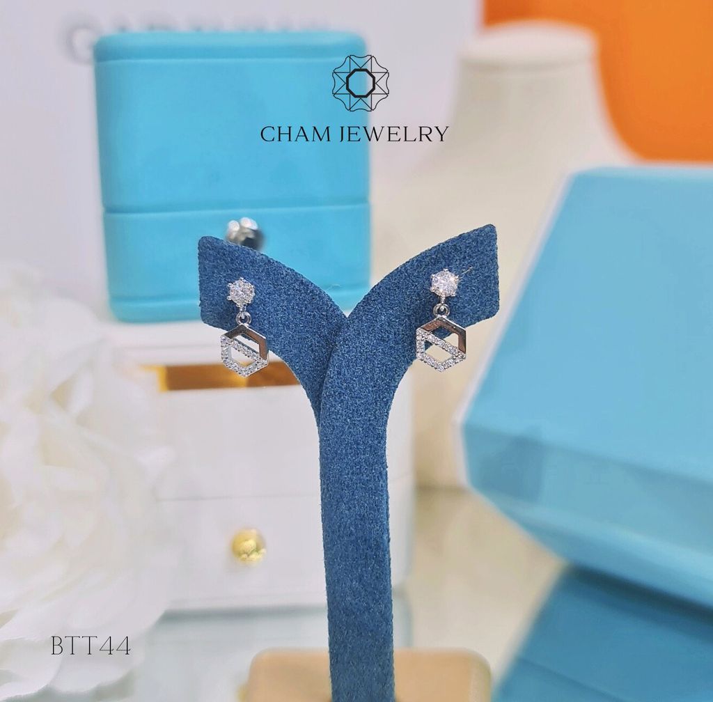 Hoa Tai BT44 CHAM JEWELRY, Chủ 3.0mm .