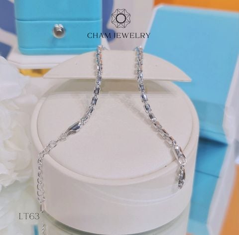 Lắc Tay LT63 CHAM JEWELRY, Lắc Tay Bi Ý 3.0mm (Barcode CDYT852).