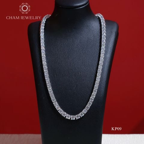 Dây Chuyền KP09 CHAM JEWELRY, Full Đá 3.0mm (Barcode TDK5-TDK4-TDK6-TDK19).