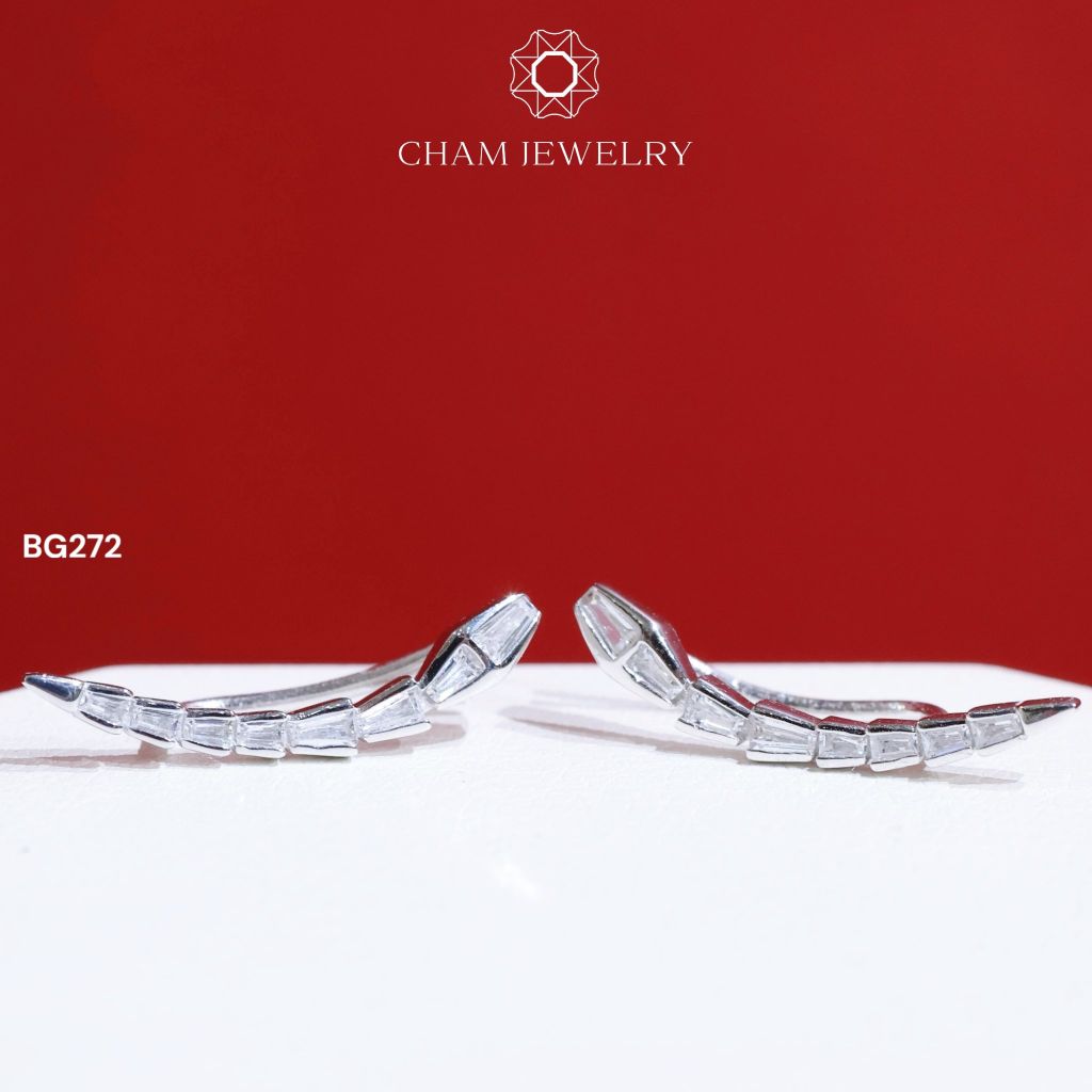 Hoa Tai BG272 CHAM JEWELRY, Rắn Barget (Barcode TBX22).