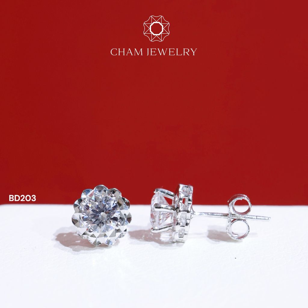 Hoa Tai BD203 CHAM JEWELRY, Chủ 5.0mm (Barcode BD647).
