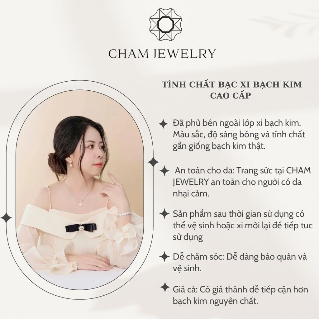 Nhẫn CHAM JEWELRY NN53, HaLo Tròn Newzealand 7mm (Barcode TNN0906).