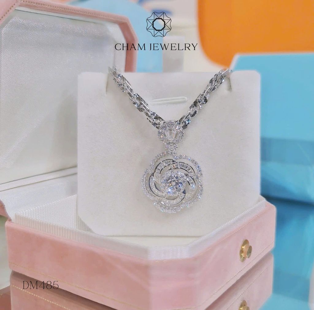 Dây Chuyền MK485-DX03 50cm CHAM JEWELRY, Chủ 7mm.