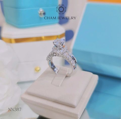 Nhẫn NN387 CHAM JEWELRY, Chủ 6.5mm .