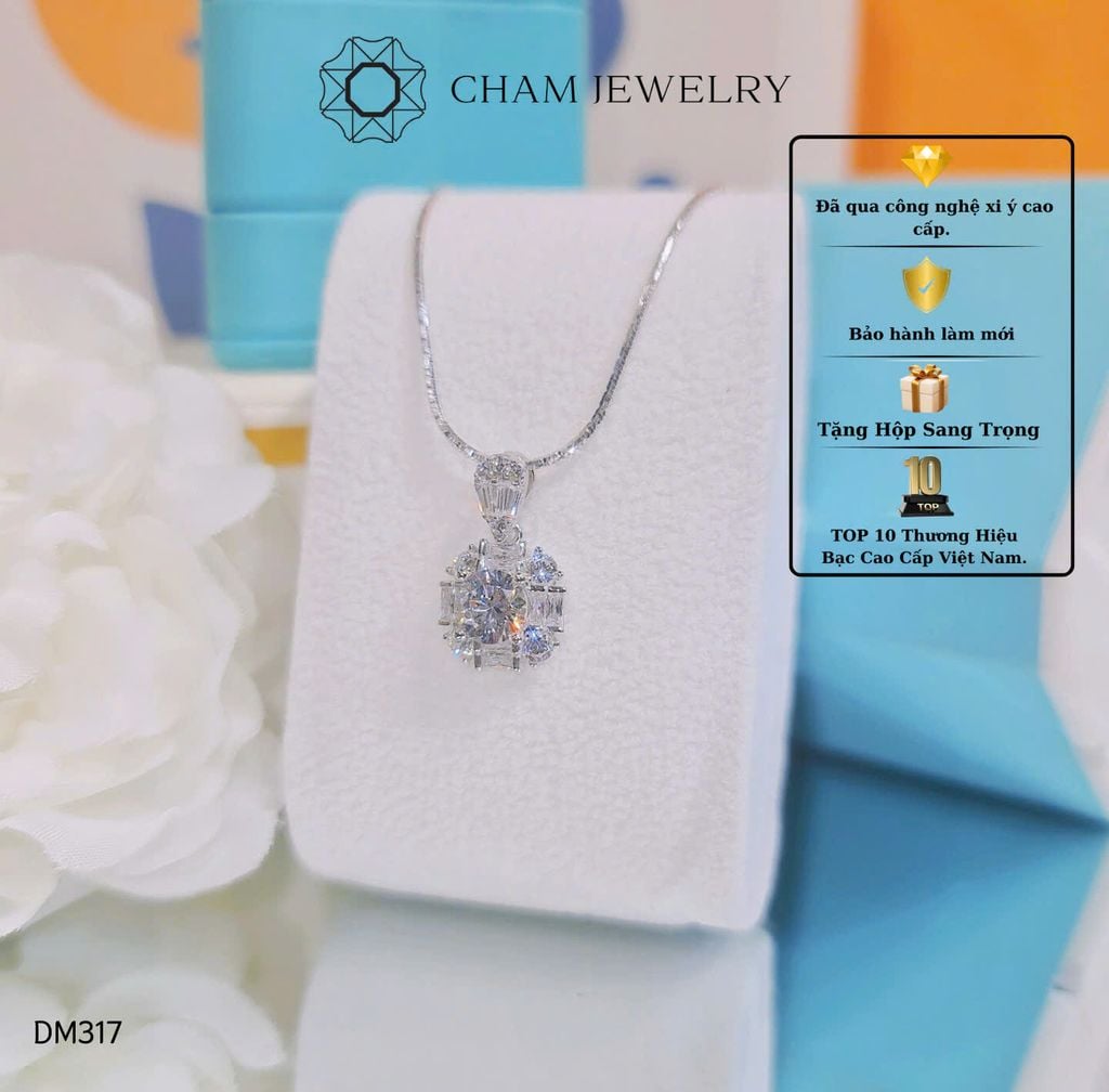 Dây Chuyền MK317-DK03 45cm CHAM JEWELRY, Chủ 6.0mm.