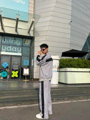 Bộ Quần Áo Nỉ Xám Đá