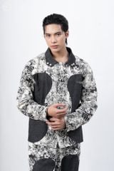 Set Denim Thêu Hoa Loang