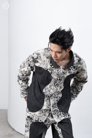 Set Denim Thêu Hoa Loang