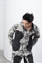 Set Denim Thêu Hoa Loang