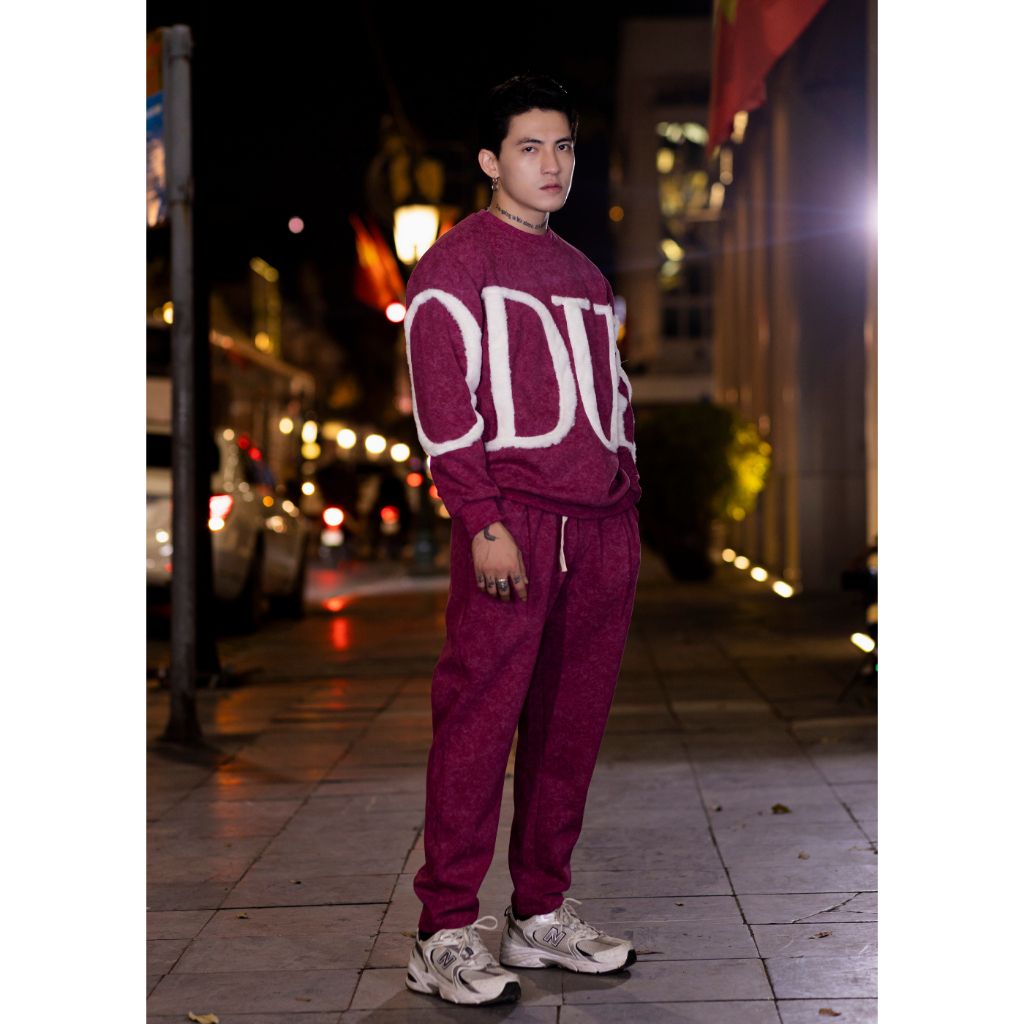 Áo Sweater Dukero Đính Logo Lông 360Gram Tie Dye Nhẹ