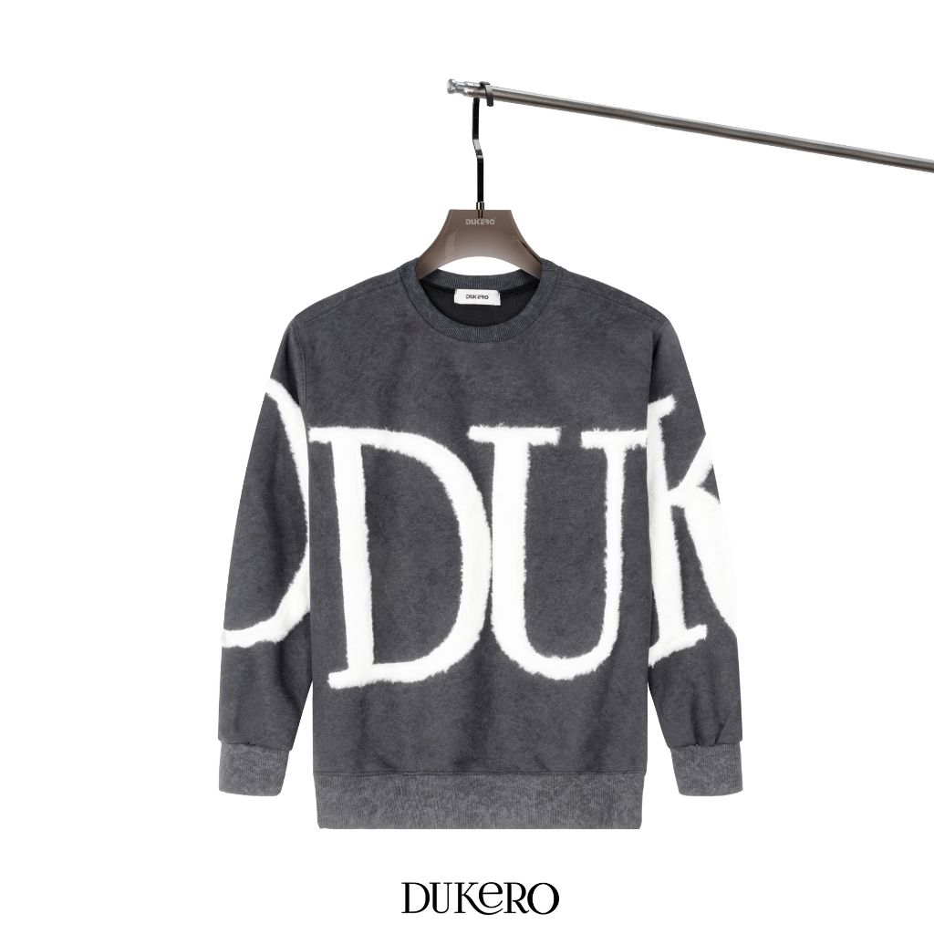 Áo Sweater Dukero Đính Logo Lông 360Gram Tie Dye Nhẹ