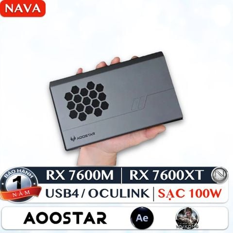 AOOSTAR XG76 eGPU AMD Radeon RX 7600M Card Đồ Họa Ngoài AOOSTAR