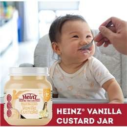 Heinz Little Treats Vanilla Custard Hũ Đựng Thức Ăn Cho Bé 6 Tháng Tuổi 110g