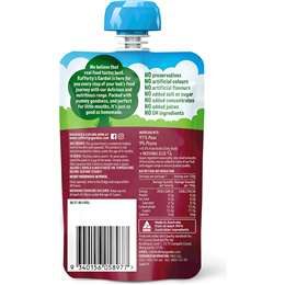 Túi đựng thức ăn trẻ em Rafferty's Garden Quả lê & mận & không có gì khác trên 4 tháng 120g