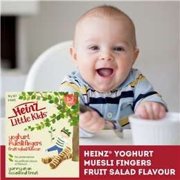 Heinz Little Kids 1 - 3 Tuổi Salad Trái Cây Muesli Fingers 90g