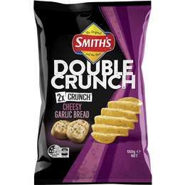 Bánh mì khoai tây chiên phô mai tỏi Double Crunch của Smith's Gói 150g
