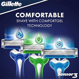 Gillette Sensor 3 dùng một lần cho nam, gói 4