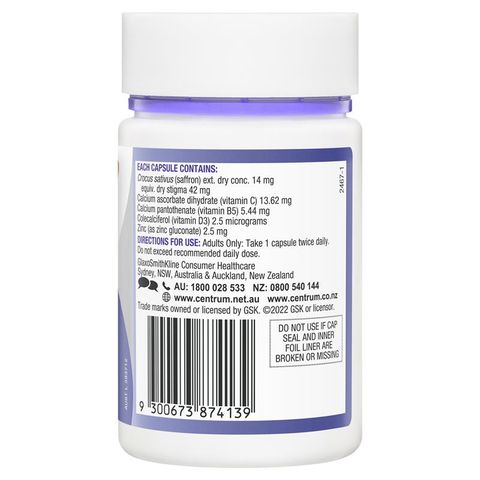Centrum Tâm trạng & Hỗ trợ miễn dịch 50 Viên nang