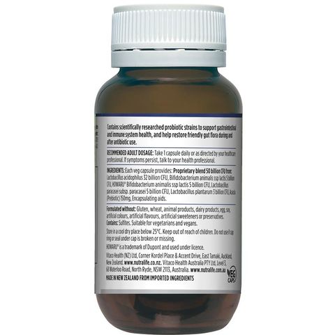 Nutra-Life Probiotica Hiệu lực cao 60 viên Kích thước độc quyền Mới