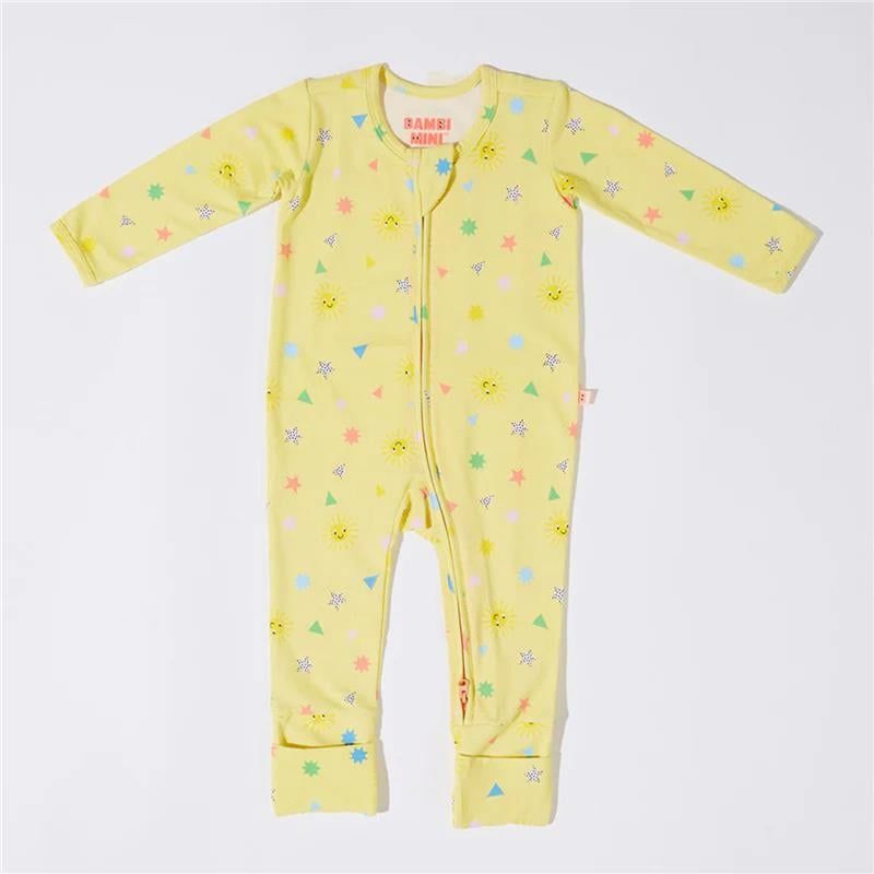 Bambi Mini Co. Wrigglesuit 3-6 tháng Elfin Yellow