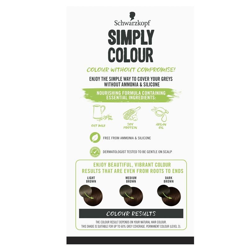 Schwarzkopf Simply Colour 3.65 Nâu Chocolate