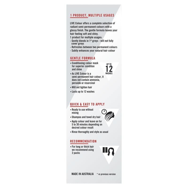 Schwarzkopf Live Colour Đen Đậm 75ml