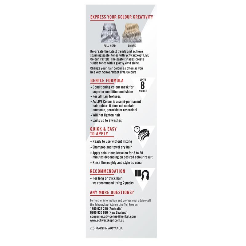 Schwarzkopf Live Colour Pastels Cool Grey 75ml