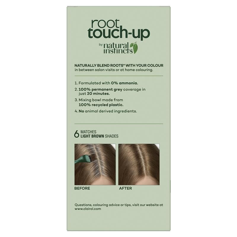 Thuốc nhuộm tóc vĩnh viễn Clairol Root Touch Up Natural Instincts 6 màu nâu nhạt