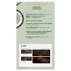 Natural Instincts 5 Hazelnut, Medium Brown Thuốc nhuộm tóc bán vĩnh viễn