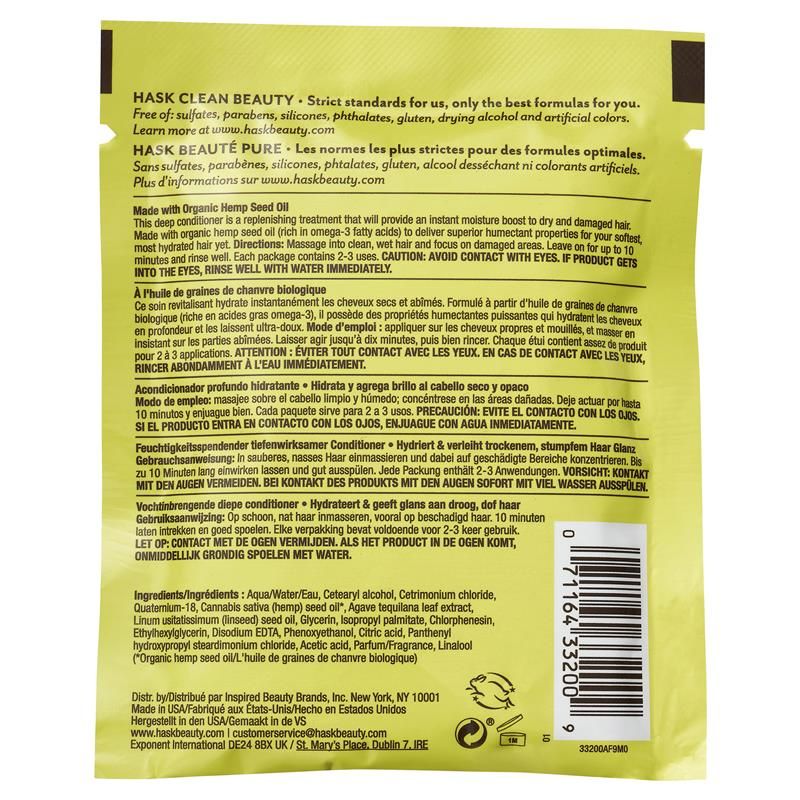 Dầu dưỡng ẩm sâu Hask Hemp Oil Gói 50g Chỉ bán trực tuyến