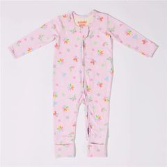 Bambi Mini Co. Wrigglesuit 0 Newborn Pink Festival Bloom