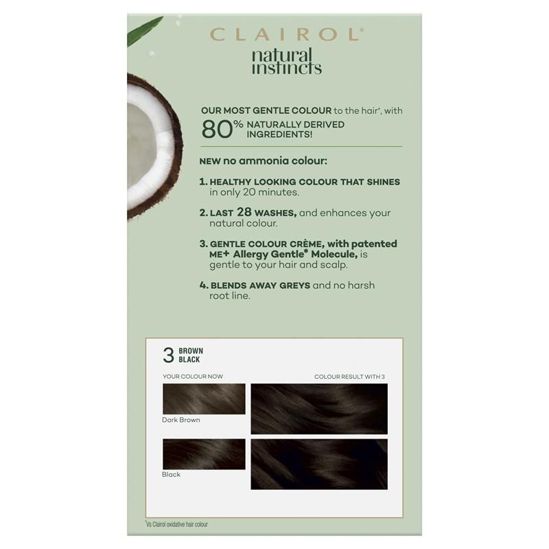 Natural Instincts 3 Ebony Mocha, Nâu Đen Thuốc Nhuộm Tóc Bán Vĩnh Viễn