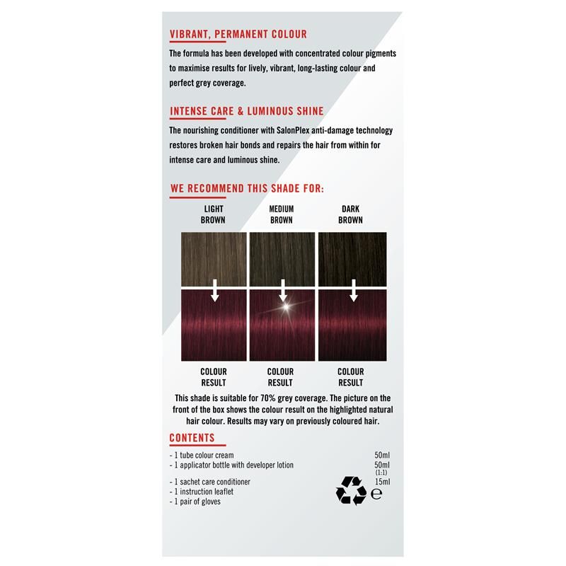 Schwarzkopf Live Colour Permanent 5.89 Đỏ Ruby Đậm