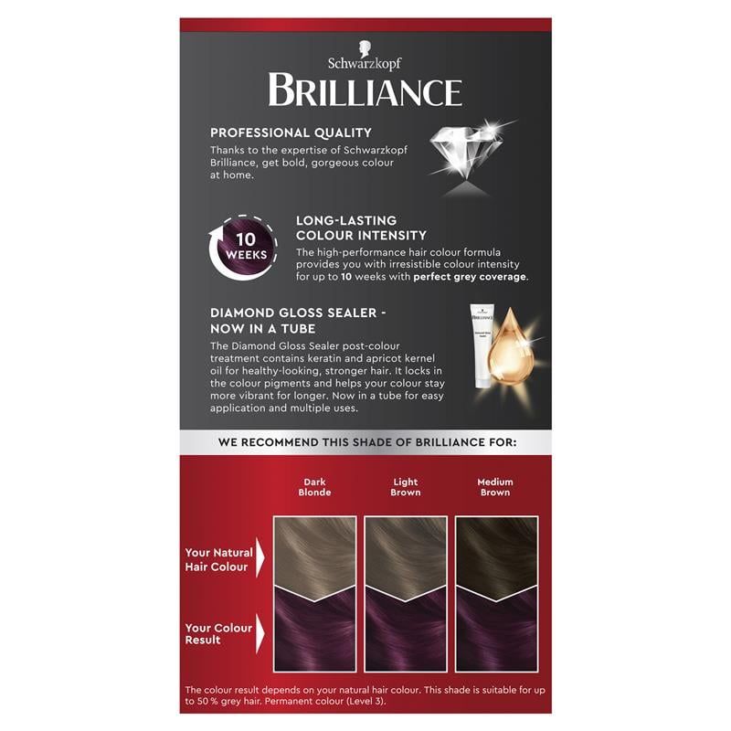Schwarzkopf Brilliance 59 Violet Wild Silk Mới
