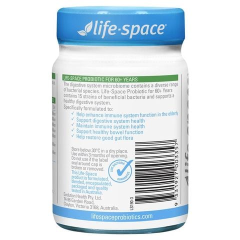 Life Space Probiotic cho hơn 60 năm 60 viên