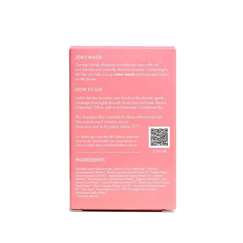 Xà phòng gội đầu làm sạch nước hoa hồng Freshwater Farm Australia 100g